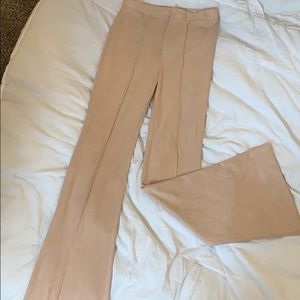 Suede bell bottom like pants